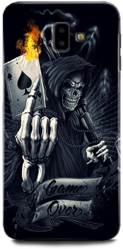 INDICRAFT Back Cover for Samsung Galaxy J6 Plus GAME OVER THEME ART, MONSTER, GOST, SKULL, MONSTER  (Multicolor, Hard Case, Pack of: 1)