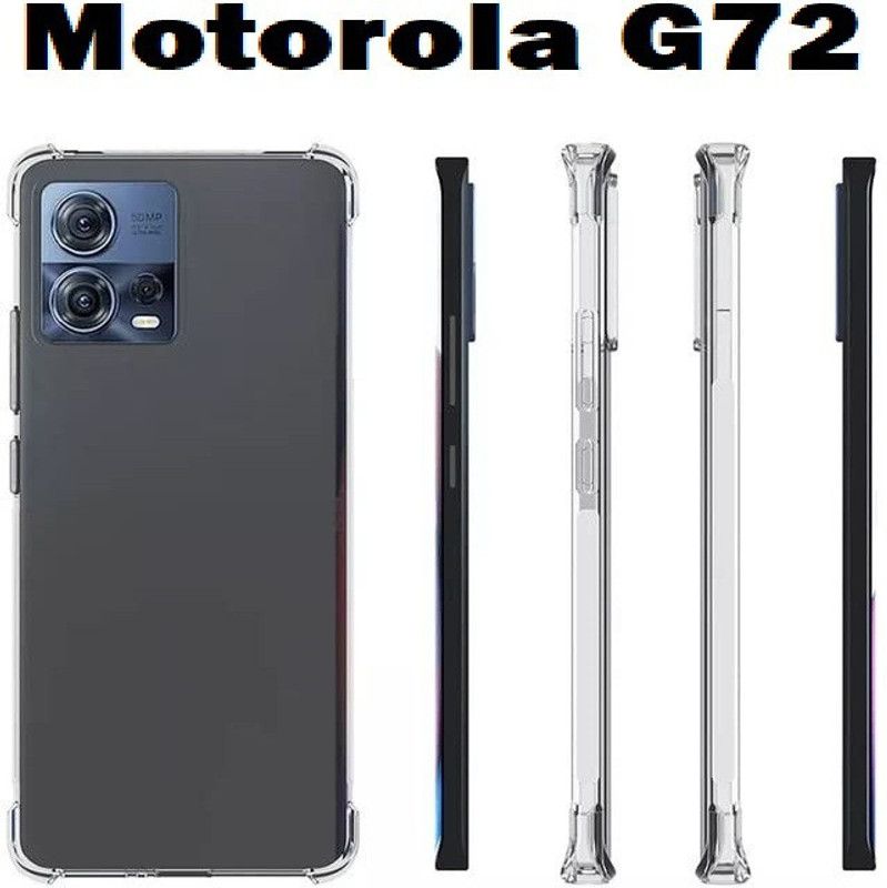 LIKEDESIGN Back Cover for MOTOROLA G72, Moto G72, MOTOROLA Moto G72  (Transparent, Silicon, Pack of: 1)