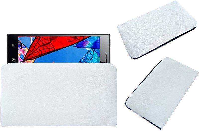 ACM Pouch for LYF Wind 4  (White, Cases with Holder, Pack of: 1)