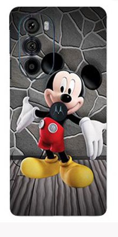 BUGGU Mickey mouse Moto edge 30 Back Skin Guard, Moto edge 30 Mobile Skin  (Ultra Super Mickey mouse Skin Matte Finish, Mobile Skin (Back+Side+Camera))
