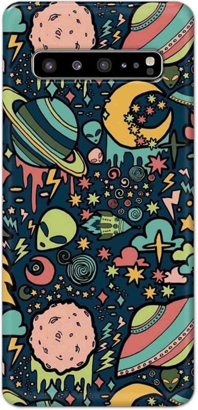 NDCOM Back Cover for Samsung Galaxy S10 5G Alien Printed  (Multicolor, Hard Case, Pack of: 1)