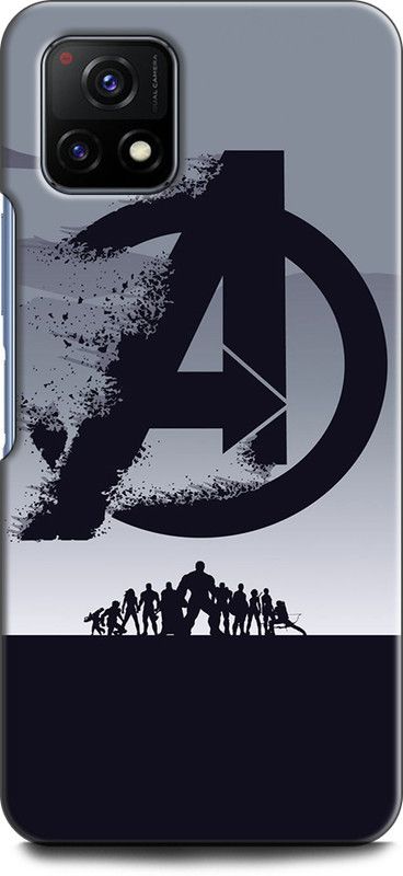 Dronk Back Cover for Vivo Y72 5G, V2060 AVENGER, AVENGERS LOGO, AVENGERS SIGN, MARVEL, COMIC  (Multicolor, Dual Protection, Pack of: 1)