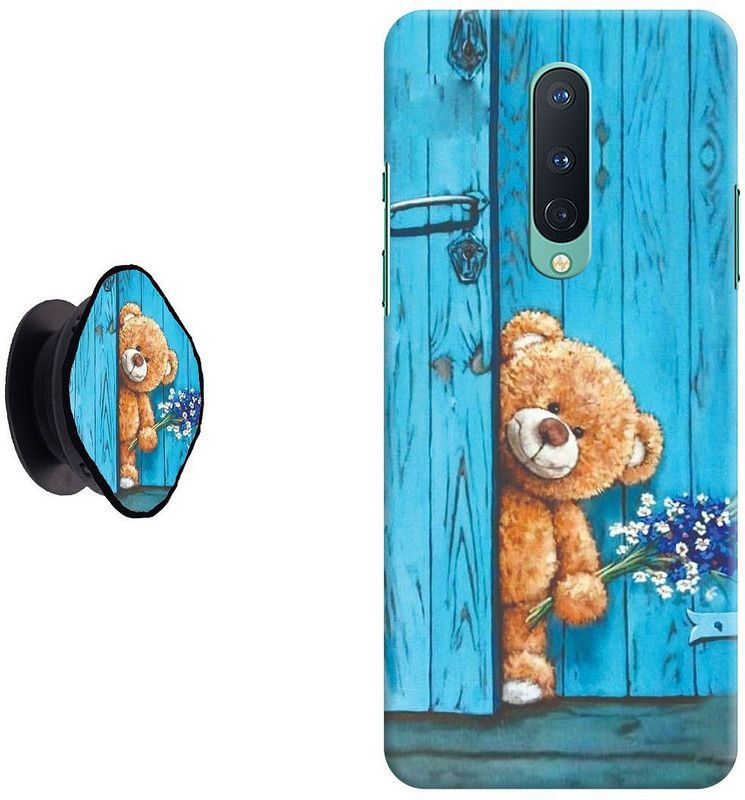 My Swag Back Cover for OnePlus 8  (Blue, Brown, Cases with Holder, Pack of: 1)
