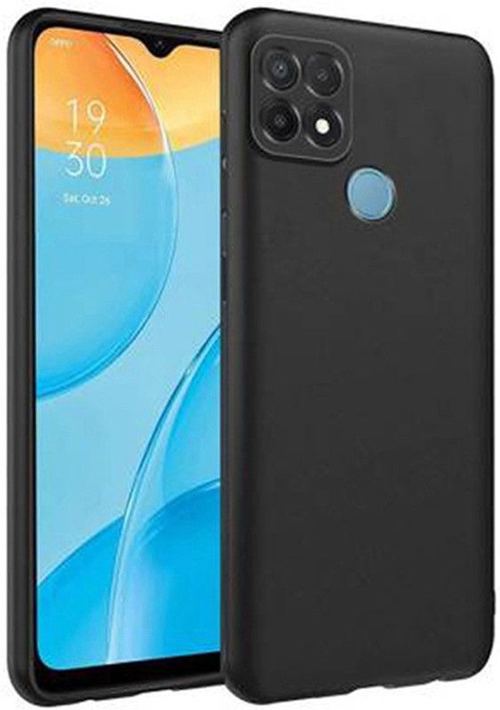 Mozo Back Cover for Oppo A15s  (Black, Grip Case, Pack of: 1)