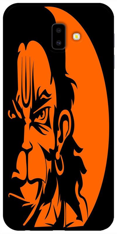 redfly Back Cover for Samsung Galaxy J6 Plus  (Orange, Black, Grip Case, Silicon, Pack of: 1)