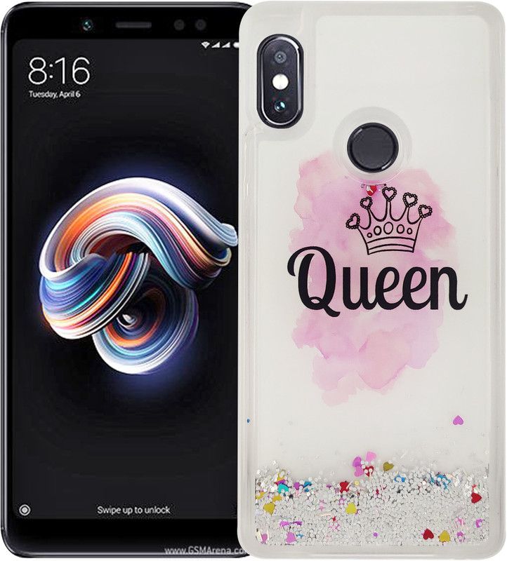 GBAKS Back Cover for Mi Redmi Y2 (Fully Glitter and Liquid with Printed BUTTERFLY in The Middle)  (Multicolor, Waterproof, Pack of: 1)