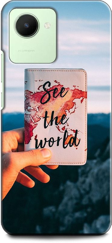 WallCraft Back Cover for Realme C30s, RMX3690 MOTIVATIONAL, LIFE QUOTES, SEE THE WORLD, POSITIVE,  (Multicolor, Dual Protection, Pack of: 1)
