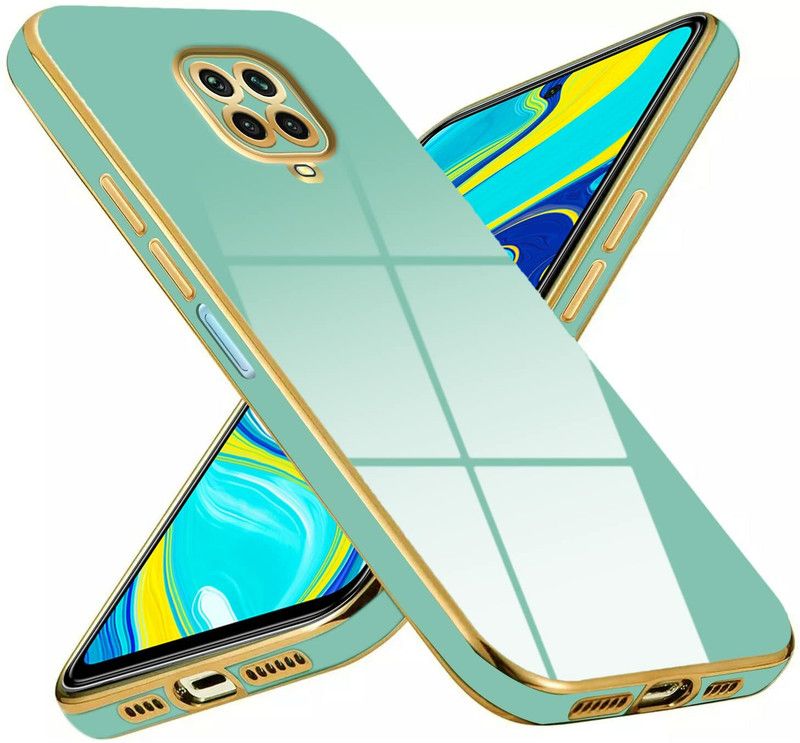 Apurb store Back Cover for For Redmi Note 10 Lite Luxury Square Plating Case Solid Color Soft Silicone Back Cover  (Multicolor, Shock Proof, Silicon, Pack of: 1)