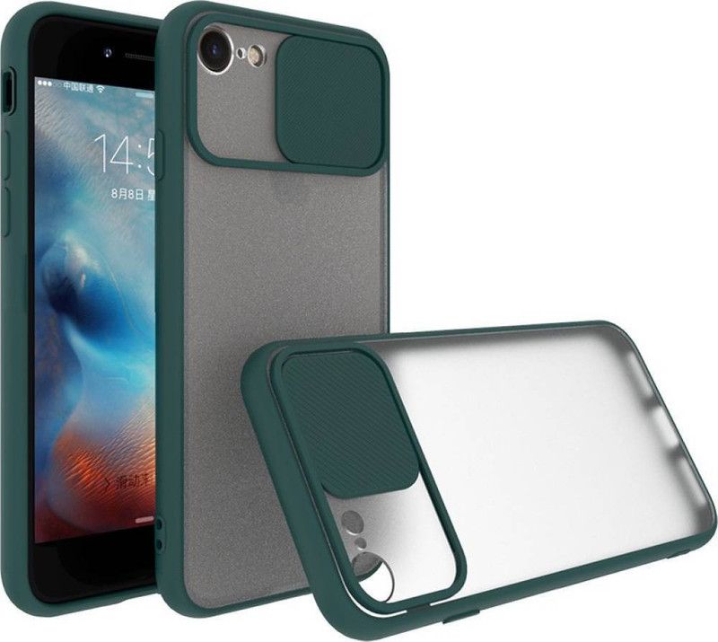 AOnes Back Cover for Apple iPhone 8  (Green, Cases with Holder, Pack of: 1)