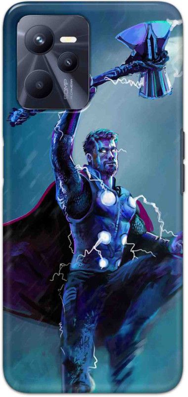 NDCOM Back Cover for Realme Narzo 50A Prime Man With Axe Printed  (Multicolor, Hard Case, Pack of: 1)