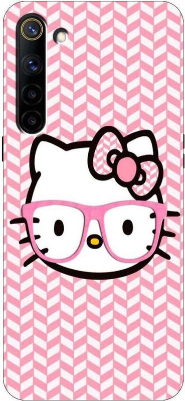 iprinto Back Cover for Realme 6  (Pink, White, Hard Case, Pack of: 1)