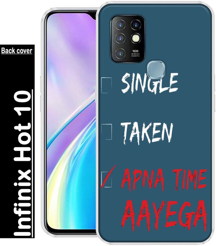 INDIALAND Back Cover for Infinix Hot 10  (Multicolor, Grip Case, Silicon, Pack of: 1)