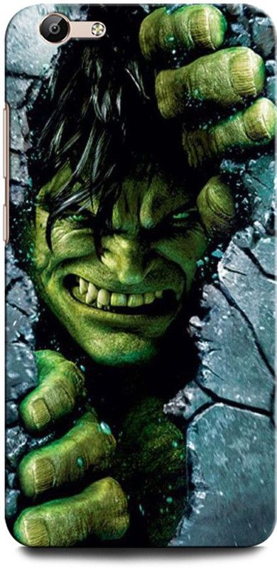 GRAFIQE Back Cover for Vivo V5/ Vivo V5s 1601/1713 HULK, ANGRY HULK, HULK FACE, AVENGER, MARVEL, SUPERHERO  (Multicolor, Shock Proof, Pack of: 1)