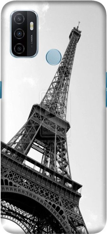 PNBEE Back Cover for Oppo A53, CPH2127, Oppo A53s, CPH2139, CPH2135 - Effile Tower Print  (Multicolor, Hard Case, Pack of: 1)