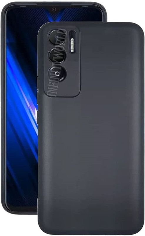 INFINITYWORLD Back Cover for Tecno Pova 3  (Black, Shock Proof, Pack of: 1)