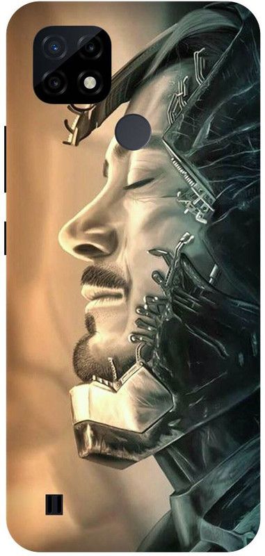 MS STYLISH Back Cover for realme C25Y, RMX3268, IRON, MAN, MASK, AVENGER, AVENGERS  (Brown, Hard Case, Pack of: 1)