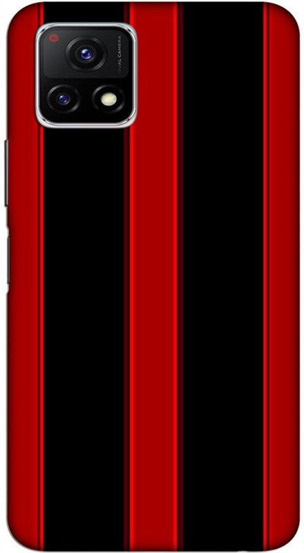 CROKIAN Back Cover for Vivo Y72 5G  (Red, Black, Hard Case, Pack of: 1)