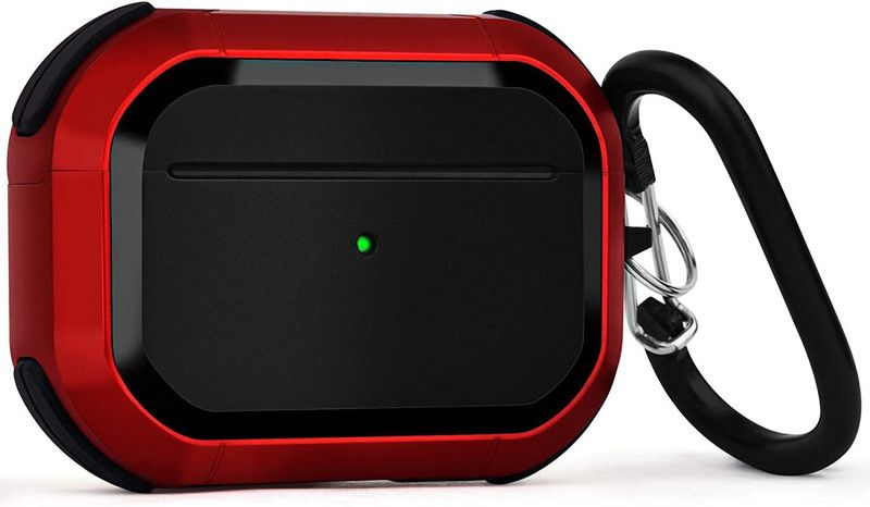 Dallas Back Cover for Airpods Pro  (Red, Hard Case, Pack of: 1)