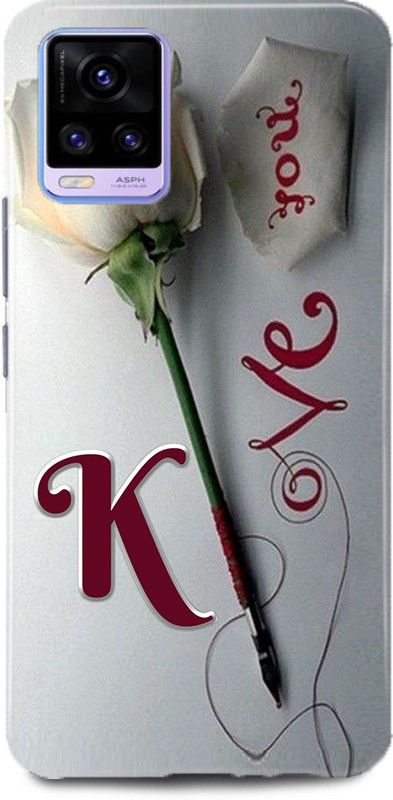 MP ARIES MOBILE COVER Back Cover for ViVO V21, V2050,K LOVES K NAME,K NAME, K LETTER, ALPHABET,K LOVE K NAME  (Multicolor, Hard Case, Pack of: 1)