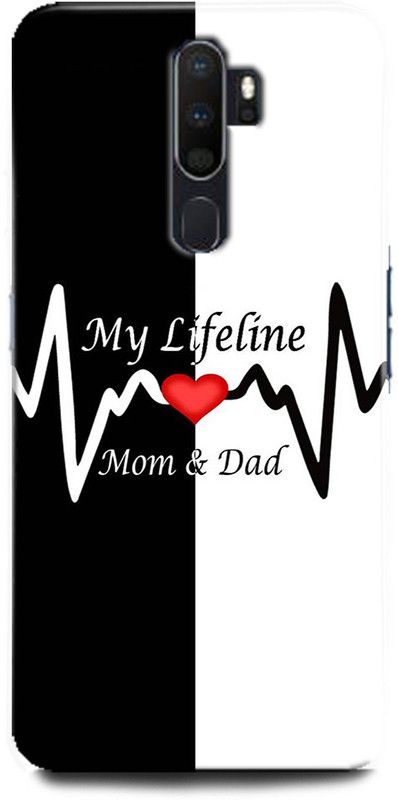Afterglow Back Cover for OPPO A5 2020 MOM AND DAD, DAD, I LOVE YOU, LOVE, MISSING, MOM  (Multicolor, Shock Proof, Pack of: 1)