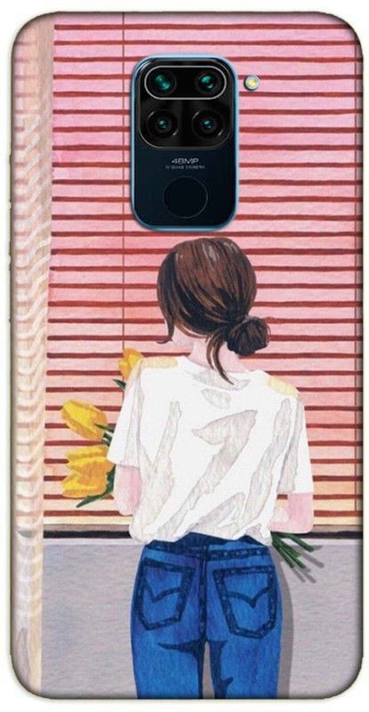 iprinto Back Cover for Mi Redmi Note 9 Girls Back Cover  (Pink, Hard Case, Pack of: 1)