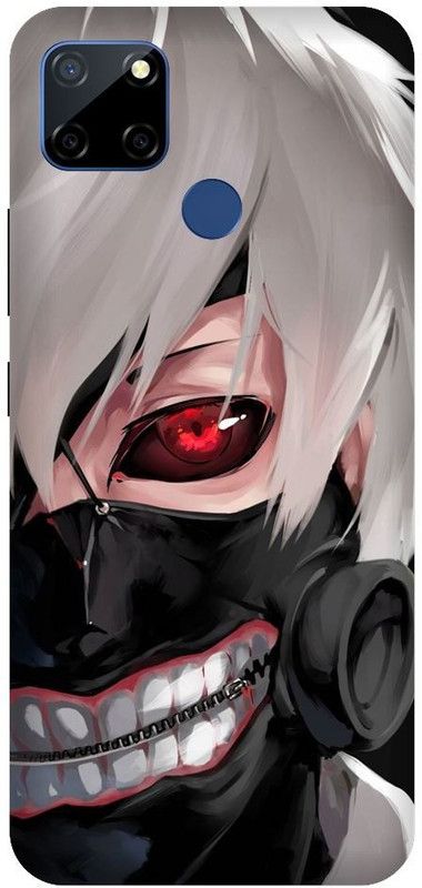 URCHIN Back Cover for Narzo 30A Tokyo Ghoul, Keneki, Anime, Ghoul, Superpower, Heros, Skull, Dark  (Multicolor, Shock Proof, Pack of: 1)