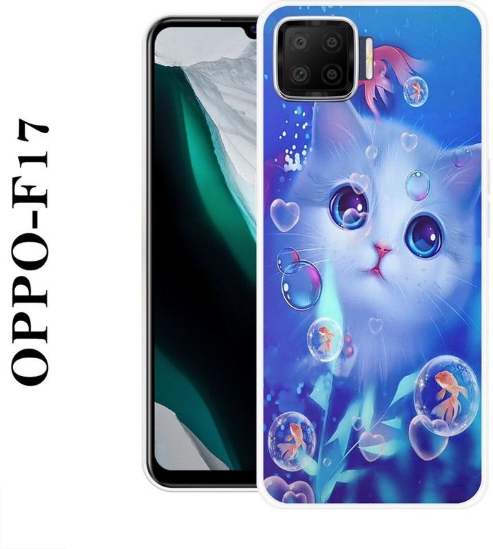 INDIALAND Back Cover for Oppo F17  (Multicolor, Grip Case, Silicon)