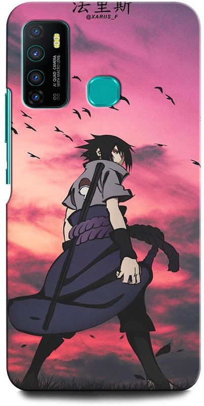 INTELLIZE Back Cover for Infinix Hot 9 SUSUKE UCHIHA, ANIME, BOY, NARUTO, NEON  (Multicolor, Hard Case, Pack of: 1)
