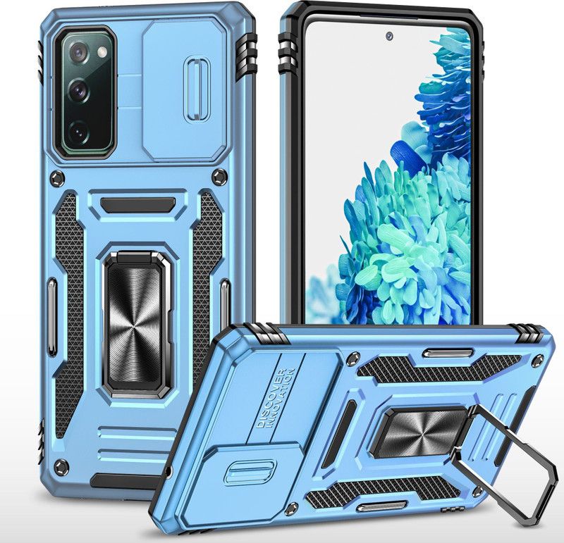 HEAVY DUTY Back Cover for Samsung Galaxy S20  (Blue, Dual Protection, Pack of: 1)