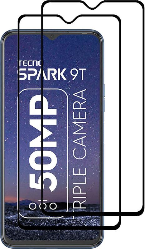 NSTAR Edge To Edge Tempered Glass for Tecno Spark 9T  (Pack of 2)