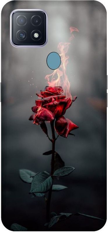 URCHIN Back Cover for Oppo A15 Rose, Roses, Red rose, Flower  (Multicolor, Shock Proof, Pack of: 1)