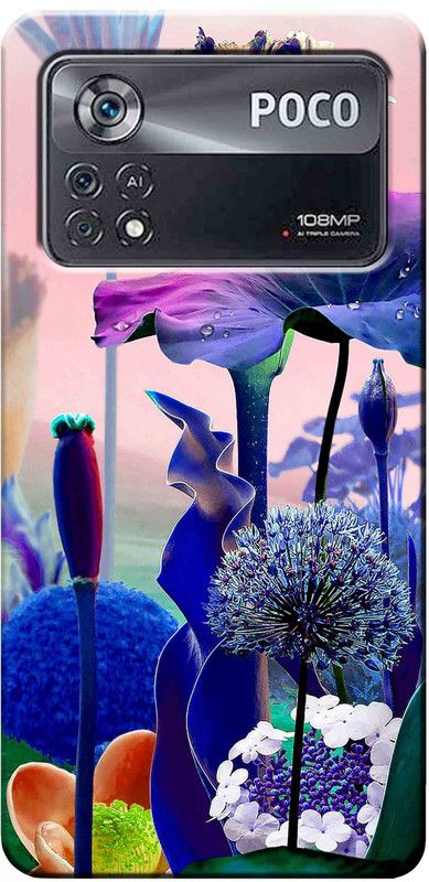 Auqueno Back Cover for Poco X4 Pro 5G 2794  (Multicolor, Shock Proof, Silicon, Pack of: 1)