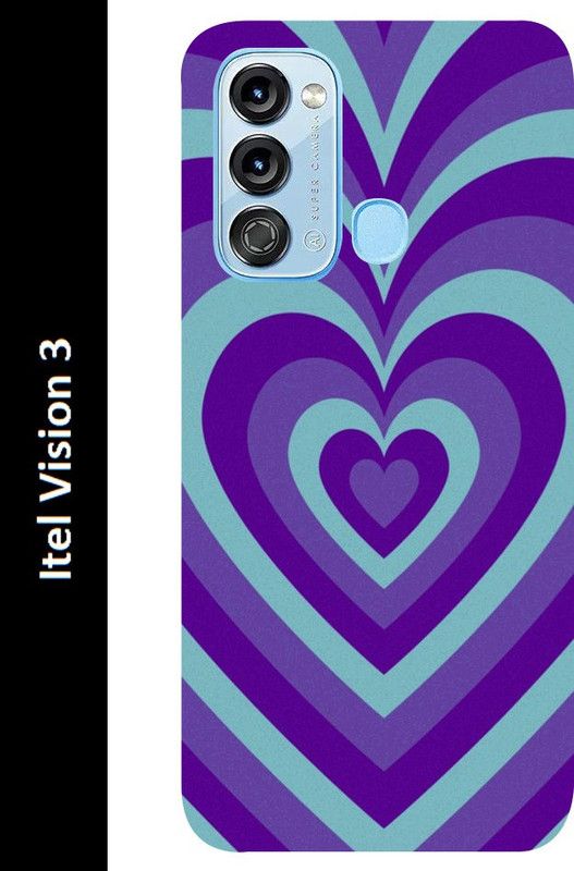 Gabroo Back Cover for Itel Vision 3  (Green, Blue, Grip Case, Silicon, Pack of: 1)