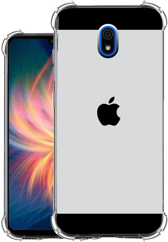 Snazzy Back Cover for Redmi 8A  (Grey, Shock Proof, Silicon, Pack of: 1)