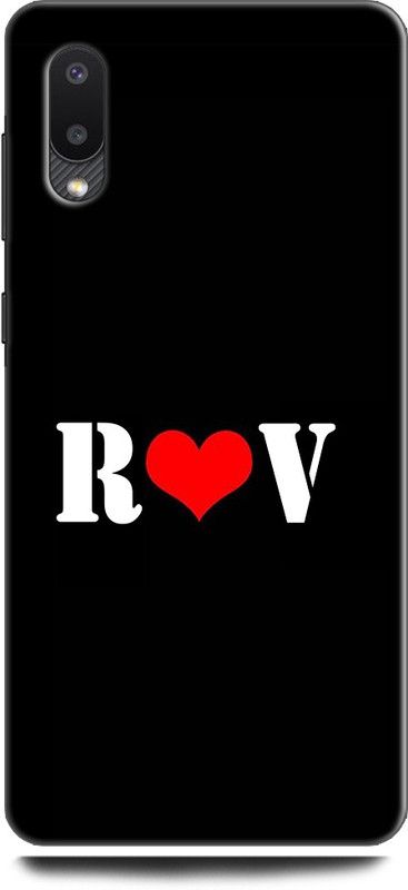 Afterglow Back Cover for SAMSUNG Galaxy M02 R V, R LOVES V, NAME, LETTER, ALPHABET, RV LOVE, HART  (Multicolor, Shock Proof, Pack of: 1)