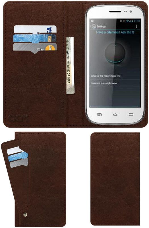 ACM Flip Cover for Spice Smart Flo Pace 2 Mi-502  (Brown, Cases with Holder, Pack of: 1)