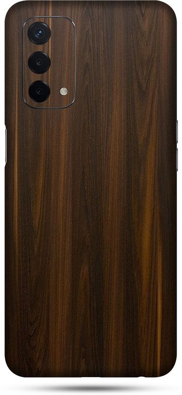 OggyBaba Oppo A74, Phone Back side Protector and Camera Protector Mobile Skin  (Mahogany Wood Skin Matte Finish Skin.)