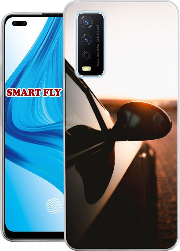 Smart Fly Back Cover for Vivo Y12s  (Multicolor, Dual Protection, Silicon, Pack of: 1)