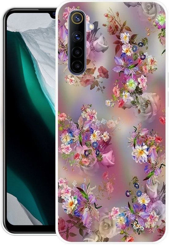 Krtagy Back Cover for Realme 6i  (Multicolor, Dual Protection, Silicon)