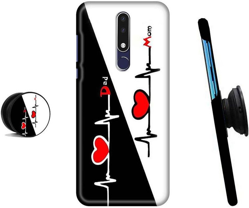 HELLO CASE Back Cover for Nokia 5.1 Plus  (Black, White)