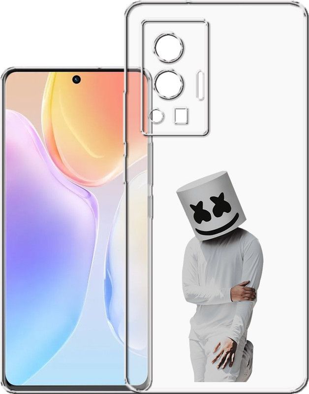 HANIRY Back Cover for Vivo X70 Pro / V2105 back cover / MARSHMELLOW / Designer / PNG_10  (Multicolor, Flexible, Silicon, Pack of: 1)
