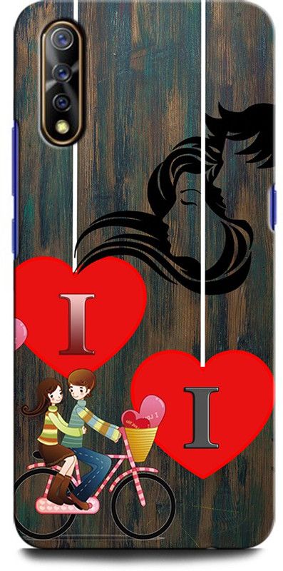 ORBIQE Back Cover for VIVO S1 1907/PD1913F_EX II, I LOVE I, I LETTER, II NAME  (Multicolor, Hard Case, Pack of: 1)