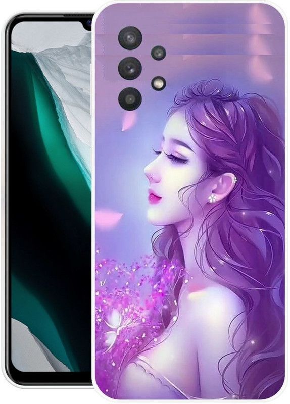 BLUEZAP Back Cover for Samsung Galaxy A32  (Purple, Grip Case, Silicon, Pack of: 1)