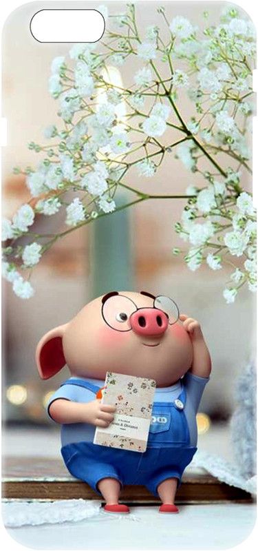 #Uncultured Back Cover for Apple iPhone 6 Plus, Apple iPhone 6s Plus - Porky Piggy Print  (Multicolor, Hard Case, Pack of: 1)