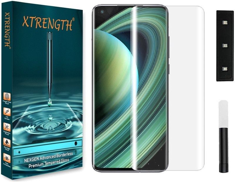 XTRENGTH Edge To Edge Tempered Glass for OPPO Reno 6 Pro  (Pack of 1)