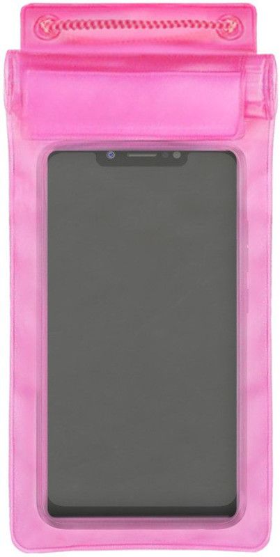 acd Pouch for VIVO V5S  (Pink, Waterproof, Silicon)