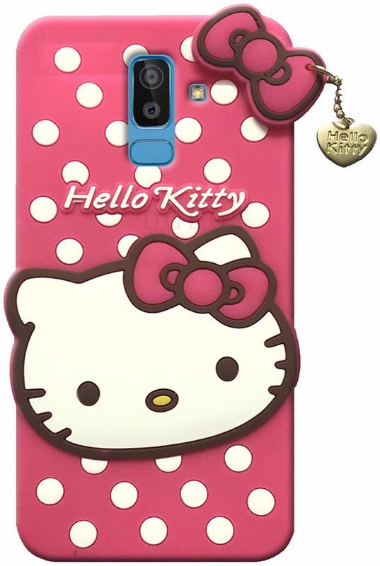 ClickAway Back Cover for Samsung Galaxy A6 Plus 2018 Premium Hello Kitty Cute Case For Girls/Women | All Side Protection  (Pink, Grip Case, Pack of: 1)