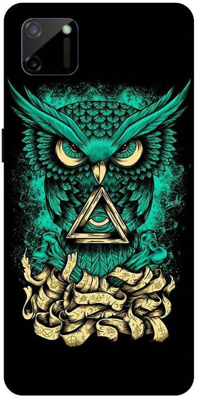 URCHIN Back Cover for Realme C11 owl, illuminati owl, cool, tranding, bird, fire, fantacy  (Multicolor, Shock Proof, Pack of: 1)