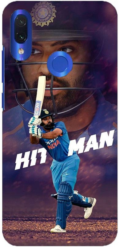 NDCOM Back Cover for Redmi Note 7 Pro Hitman Rohit Sharma Printed  (Multicolor, Hard Case, Pack of: 1)