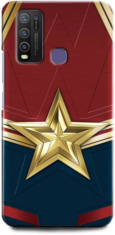 Afterglow Back Cover for Vivo Y50 captain Marvel, Movie, Marvel comics, superhero, Avengeres  (Multicolor, Dual Protection, Pack of: 1)